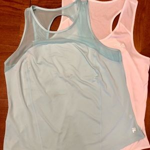 2 FILA Tank Tops - Mint Condition - Both Large